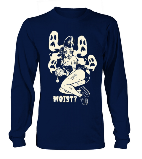 Horror Art Goth Girl Brain Eater Moist Psychobilly Women's Long Sleeve