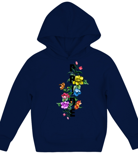 Pride Floral LGBT Kids Hoodie