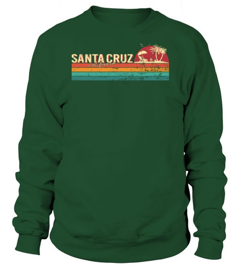 Santa Cruz California City ECG 70s 80s Vintage Women's Sweatshirt
