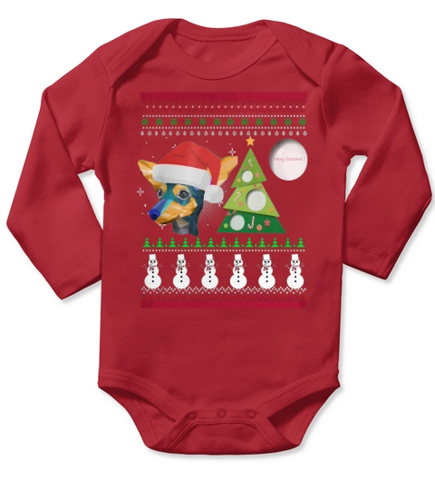 Min Pin Ugly Christmas Sweater Min Pin,Min Pin Christmas Day,Min Pin Black Friday,Min Pin Christmas Eve,Min Pin Noel - Sweat Shirt Long Sleeve Baby One-Piece