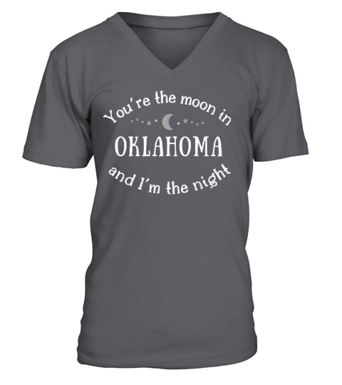 Zach Bryan ly Youre the moon in Oklahoma V-Neck T-shirt