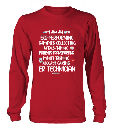 Emergency Room Tech Gifts ER Tech ERT Technician Women's Long Sleeve