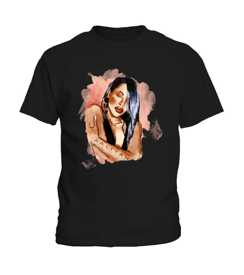 Aaliyah Watercolor Art Kids T-Shirt