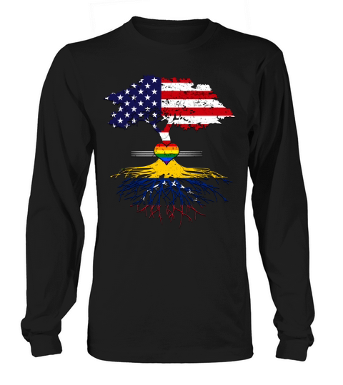 American Grown Venezuela Roots Gay Heart LGBT Pride 2020 Women's Long Sleeve