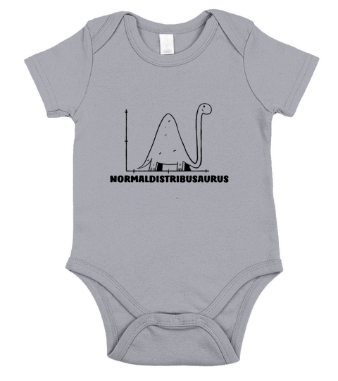Normaldistribusaurus Normal Distribution II Gift Short Sleeve Baby One-Piece