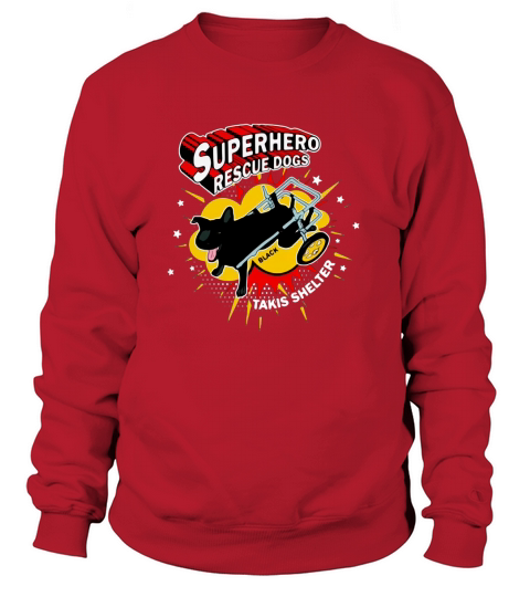 Superhero Rescue Dogs Takis Shelter Featuring Black Women's Sweatshirt