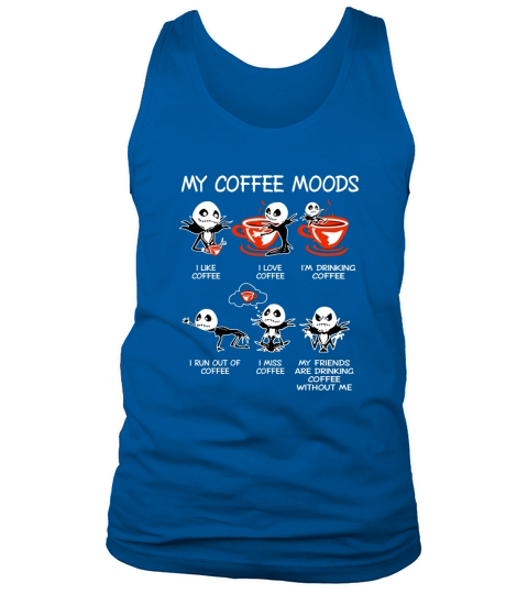 Jack Skellington my coffee moods Tank Top Unisex