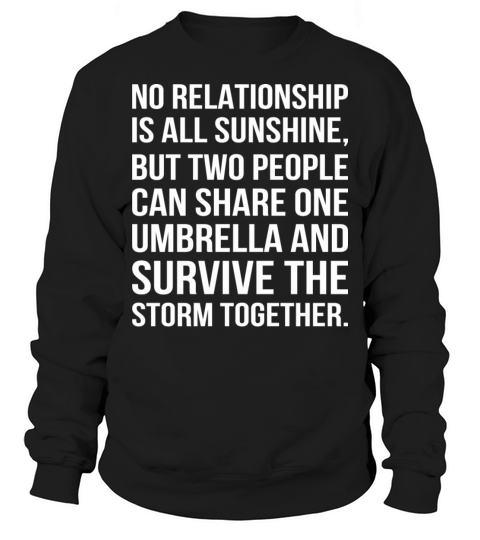 No Relationship Sunshine 2 People Share 1 Umbrella Men's Sweatshirt