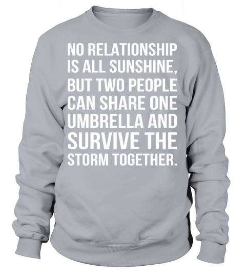 No Relationship Sunshine 2 People Share 1 Umbrella Women's Sweatshirt