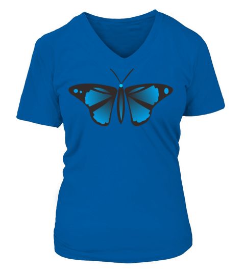 butterfly Women's V-Neck T-shirt