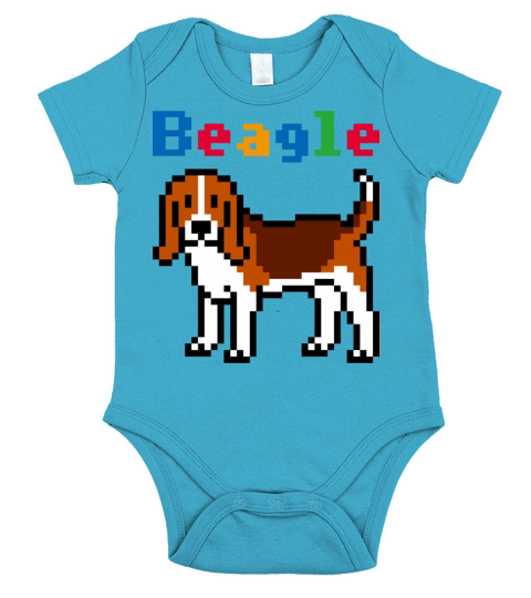 Beagle Search Short Sleeve Baby One-Piece