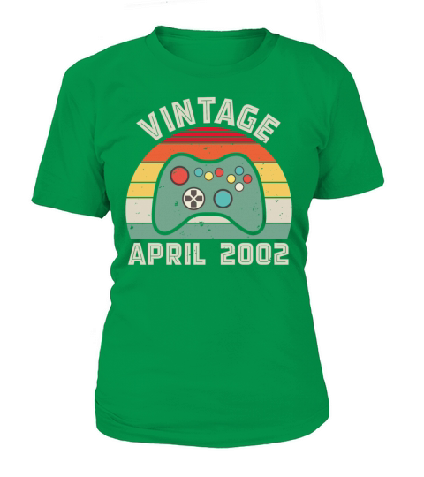 Vintage April 2002 birthday gamer gift Women's T-Shirt