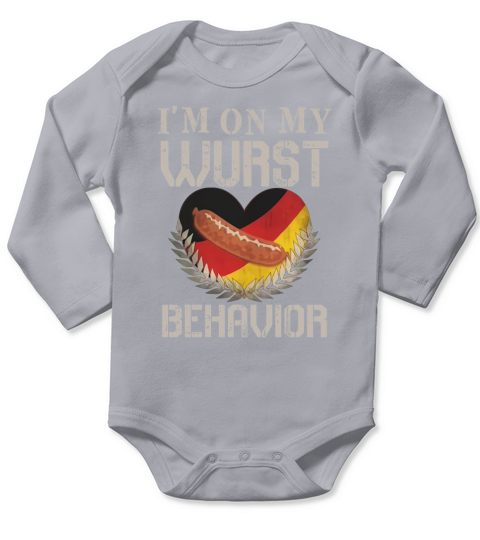 Wurst Behavior Oktoberfest TShirt German Gift Tee Long Sleeve Baby One-Piece