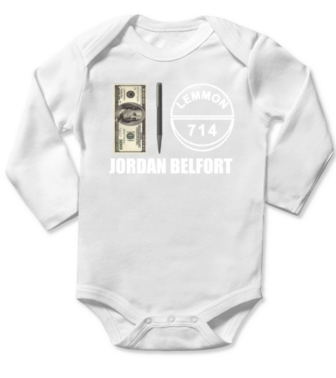 Jordan Belfort Long Sleeve Baby One-Piece