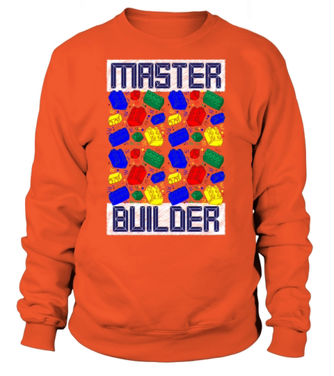 Funny Master Builder Funny Building Blocks Kids Women's Sweatshirt