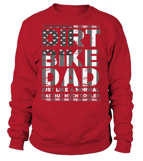 DIRT BIKE DAD Bike Motocross Enduro US Flag Women's Sweatshirt