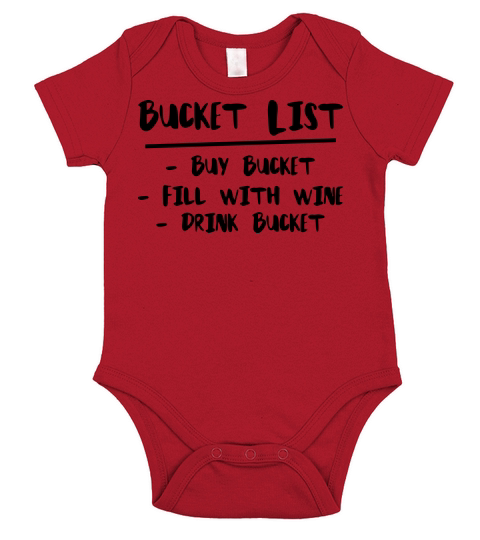 Bucket List Short Sleeve Baby One-Piece