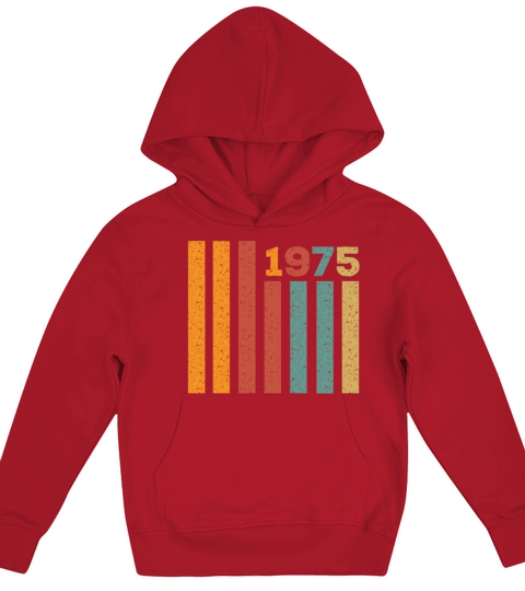 1975 Vintage outfit gift Kids Hoodie