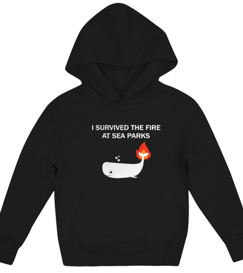 Survived The Fire At Sea Parks Kids Hoodie