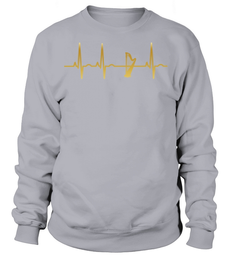 evolution ekg heartbeat harfe harp Women's Sweatshirt