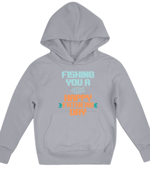 fishing you a happy fathers day Kids Hoodie