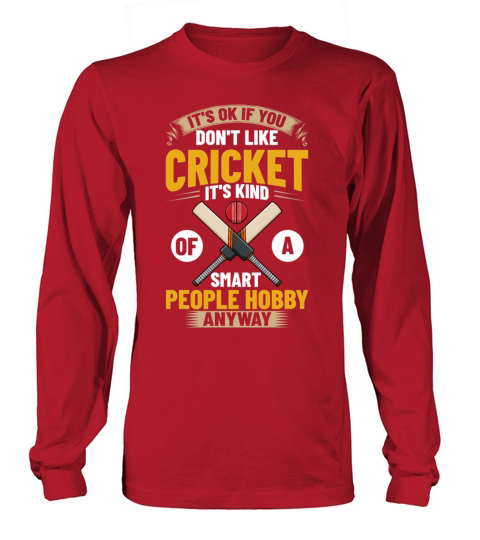 Cricket Game Player Ball Bat Coach Cricketer Long sleeved Unisex