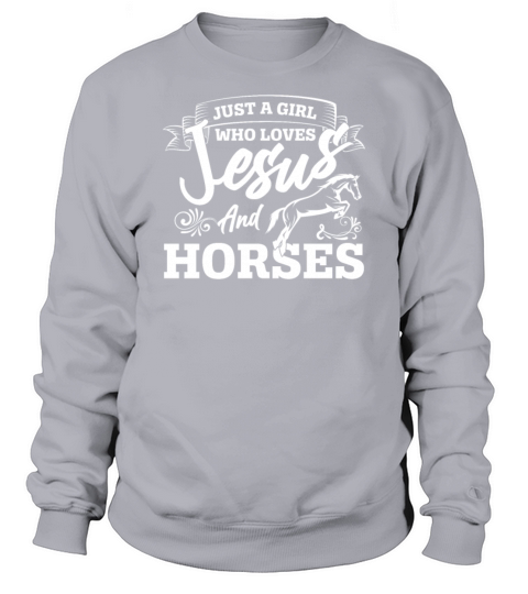 Jesus And Horses Horse Lover Girls Women Horseback Men's Sweatshirt