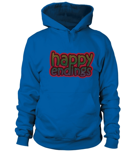 Happy endings - Neon quotes Women's Hoodie