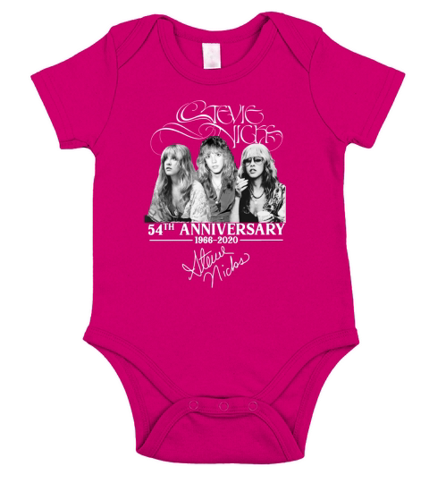 Stevie Nicks 54th anniversary 1966 – 2020 signatures shirtn Short Sleeve Baby One-Piece