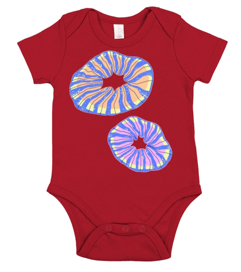 Donut Worry Be Happy Doughnut Short Sleeve Baby One-Piece