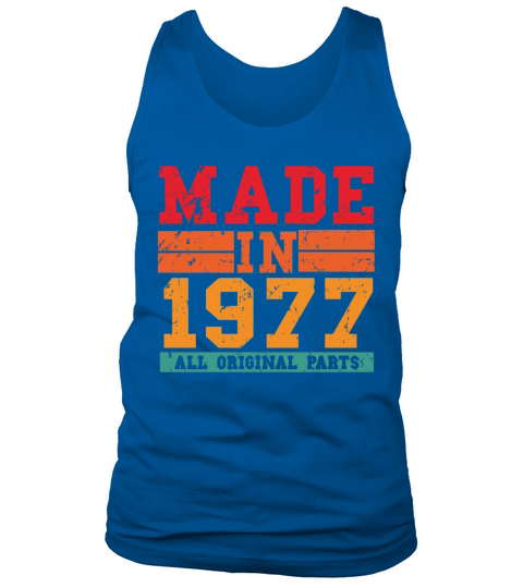 1977 Birthday Vintage Saying Men's Tank Top
