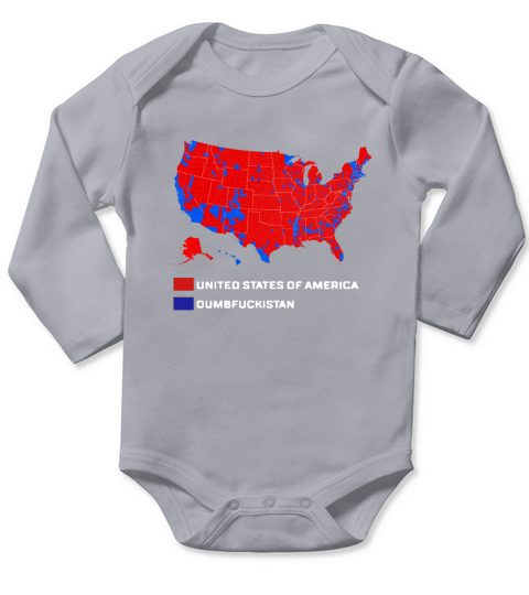 United states of America dumbfuckistan Long Sleeve Baby One-Piece