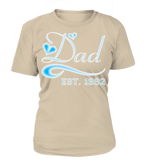 Dad Established 1992 Happy Fathers Day Women's T-Shirt