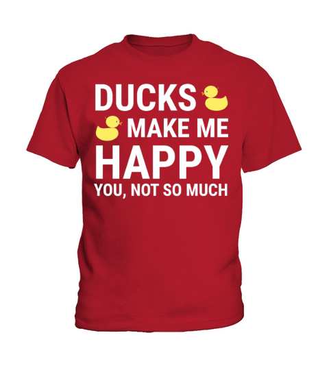 Ducks Make Me Happy Funny Duck Lovers T-shirt Kids T-Shirt