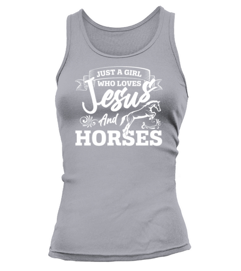 Jesus And Horses Horse Lover Girls Women Horseback Women's Tank Top