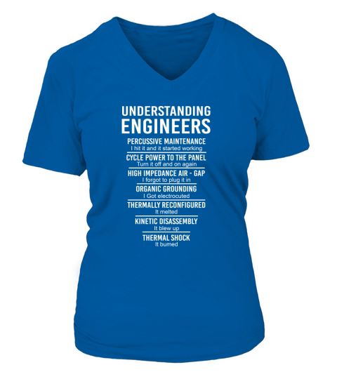 understanding engineers V-neck T-Shirt Woman