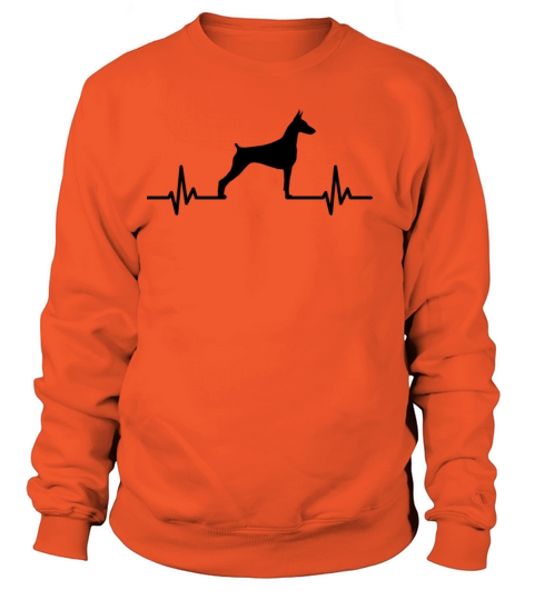 Doberman pinscher Silhouette Heartbeat Women's Sweatshirt