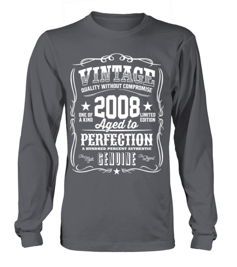 Vintage 2008 Aged to Perfection Men's Long Sleeve