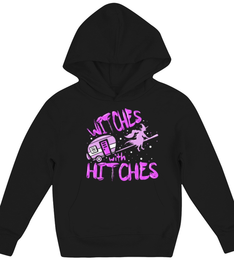 Witches with Hitches Funny Halloween Costume Kids Hoodie