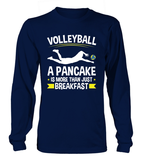 Volleyball Pancake More Than Just Breakfast Men's Long Sleeve