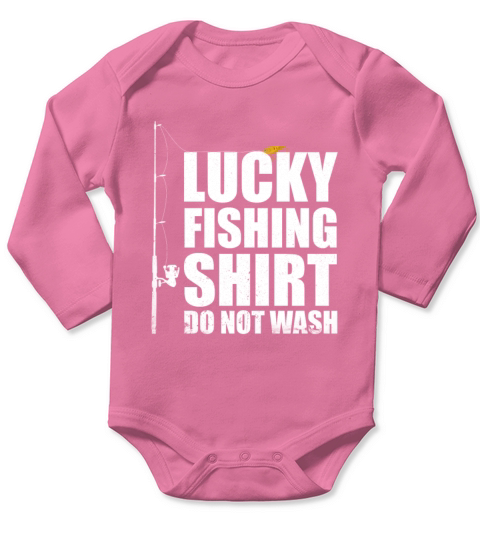 Lucky Fishing Shirt. Funny TShirt Great Gift For Long Sleeve Baby One-Piece