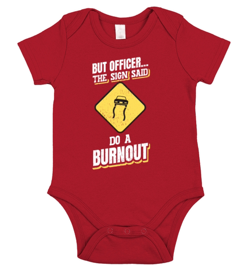 Mechanic But Officer The Sign Said Do A Burnout Short Sleeve Baby One-Piece