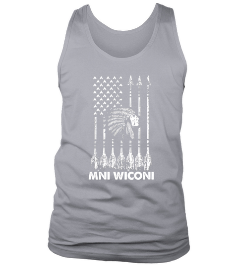 I STAND WITH STANDING ROCK MNI WICONI Tank Top Unisex