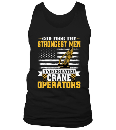 American Flag Crane Operator Patriotic Forklift Tank Top Unisex