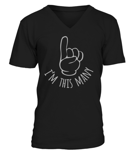 Im This Many One Birthday Men's V-Neck T-shirt
