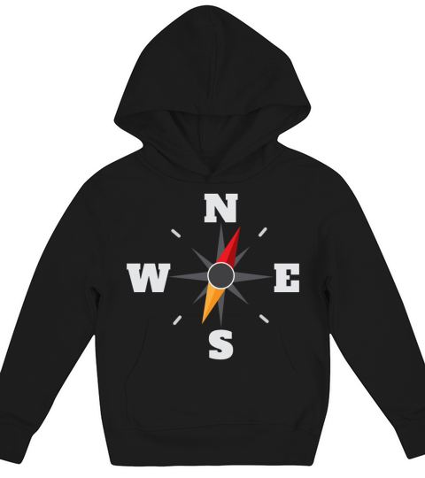 Arrow NESW Navigator Outdoor Gift Idea Kids Hoodie