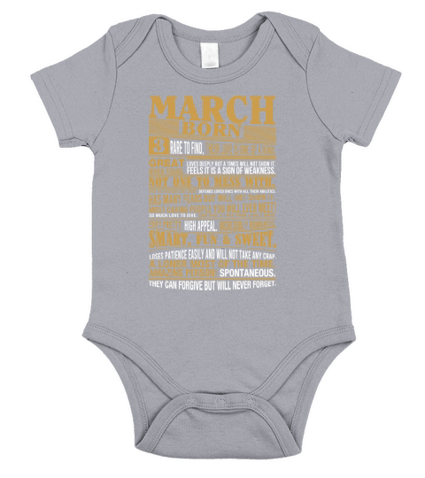 March Short Sleeve Baby One-Piece
