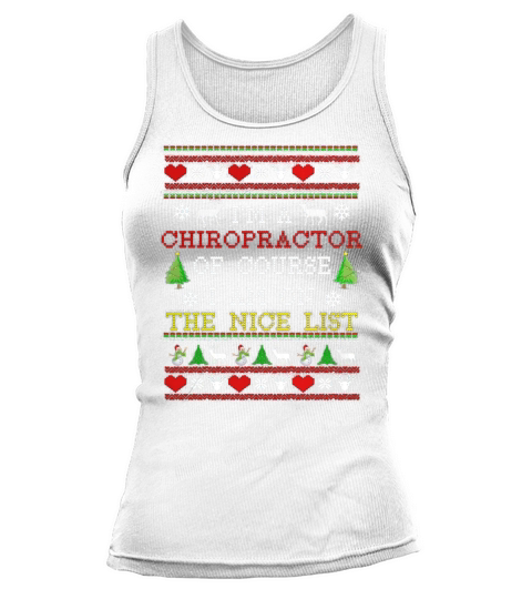 Gift For Chiropractor Ugly Christmas Sweater TShirt Tank top Woman