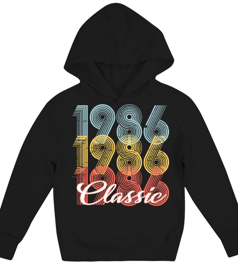 Classic Vintage 35th birthday Shirt Born In 1986 Kids Hoodie
