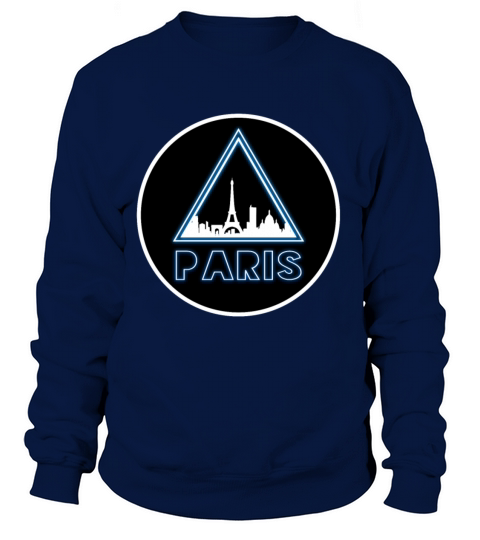 Paris Neon blue Women's Sweatshirt